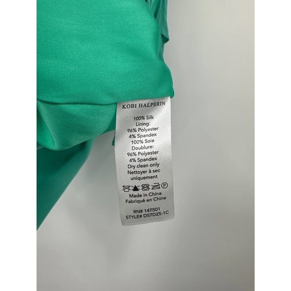 NWT Kobi Halperin Avril Dress Halter Neck Cutout Midi Green Size 2 Retail $595 - Picture 4 of 10
